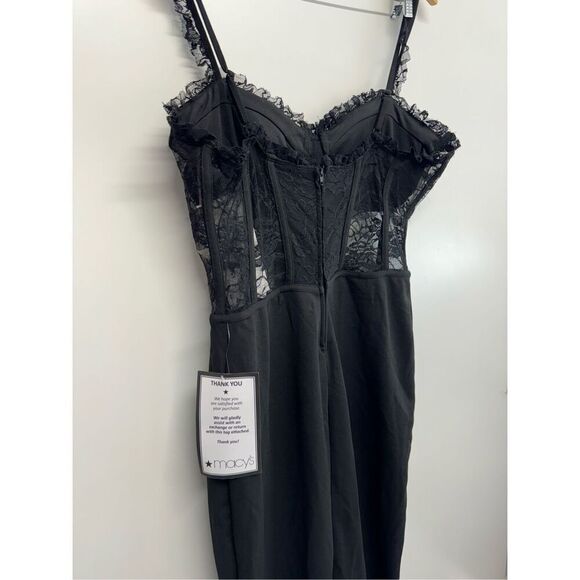 Emerald Sundae Lace Corset Gown Size Extra Large‎ Black Maxi NEW - Picture 8 of 10